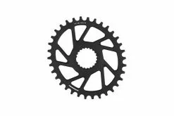 PLATO MASSI OVAL 34T 12V BLACK DIRECTMOUNT SHIMANO