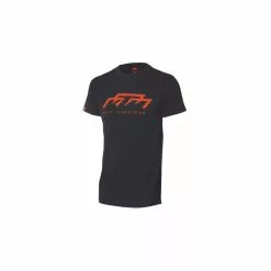 Camiseta KTM Factory Team BI - Negra - Logo Naranja
