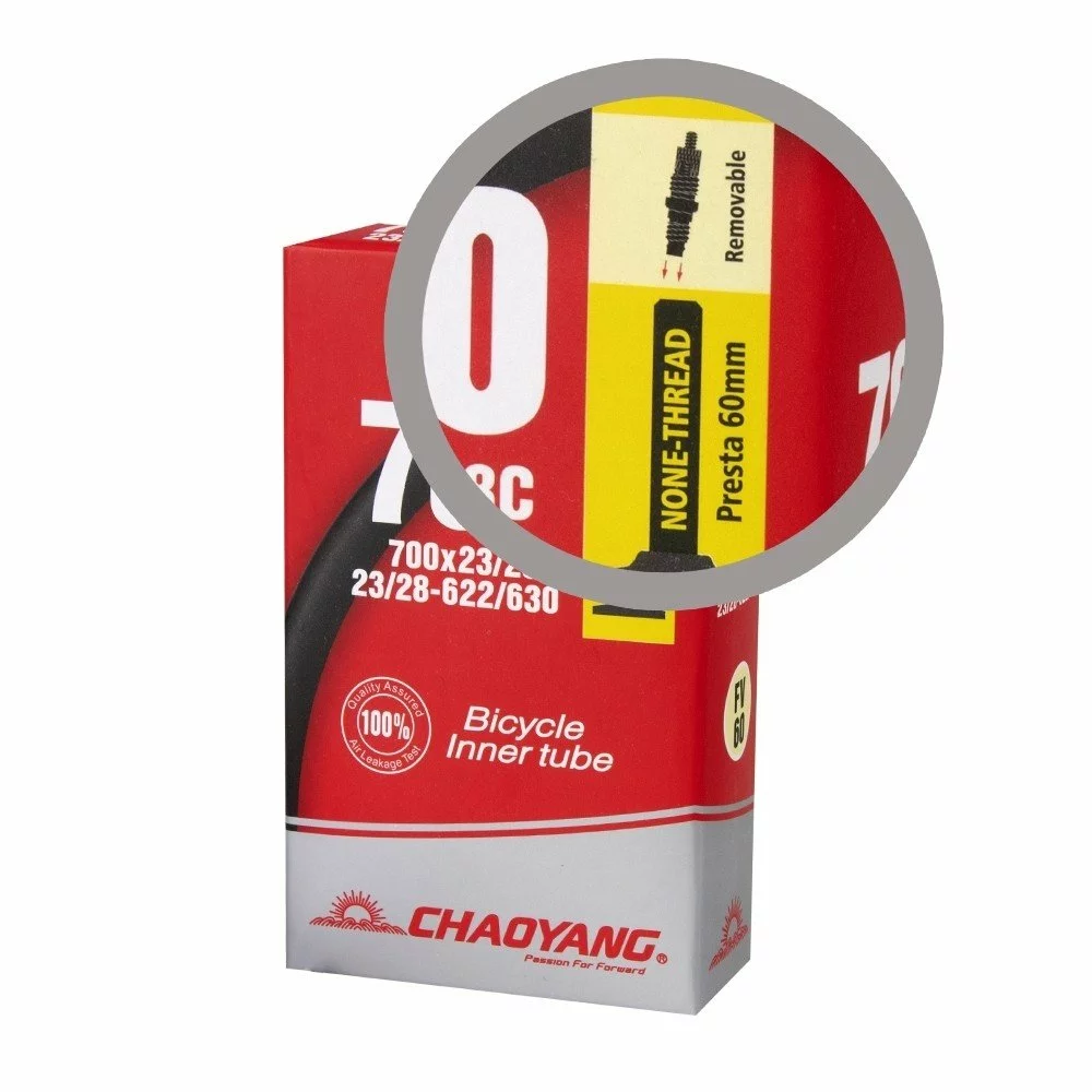 CAMARA CHAOYANG 700x23/28C PRESTA 80MM VALVULA NEGRA 1 CAMARA CHAOYANG 700x23/28C PRESTA 80MM VALVULA NEGRA