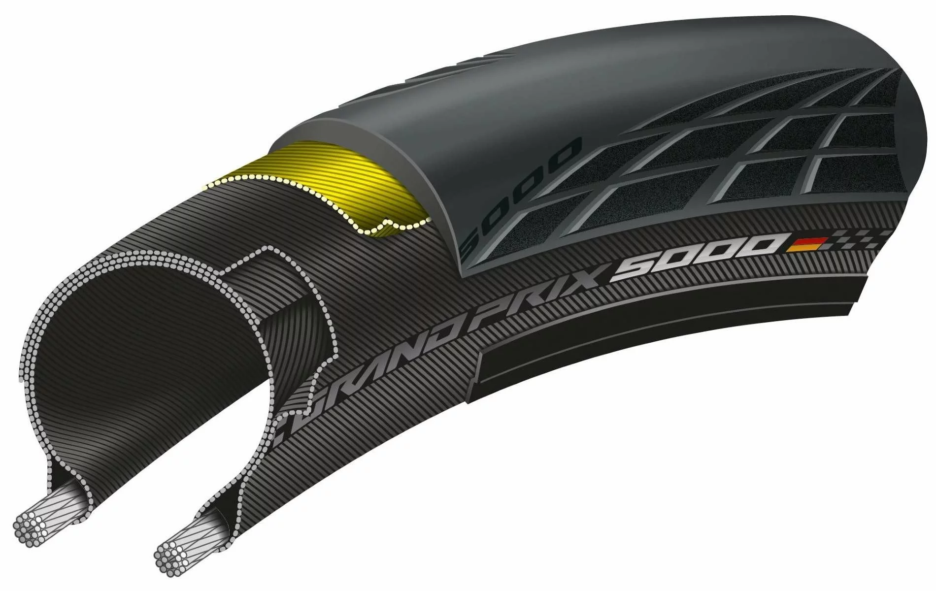 CUBIERTA CONTINENTAL GRAND PRIX 5000 700X25C PLEGABLE NEGRO 1 CUBIERTA CONTINENTAL GRAND PRIX 5000 700X25C PLEGABLE NEGRO