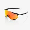 GAFAS 100% RACETRAP SOFT TACT BLACK LENTE HIPER ROJA+TRASP