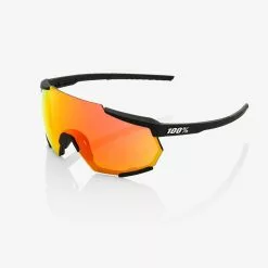 GAFAS 100% RACETRAP SOFT TACT BLACK LENTE HIPER ROJA+TRASP