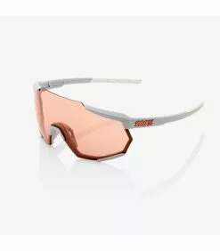 GAFAS 100% RACETRAP SOFT TACT STONE GREY- HIPER CORAL LENS